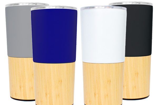 Mug metálico/bamboo "AURUS" 500cc