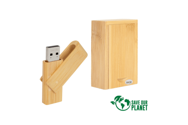 USB PENDRIVE GIRO 64GB DE BAMBOO - B101