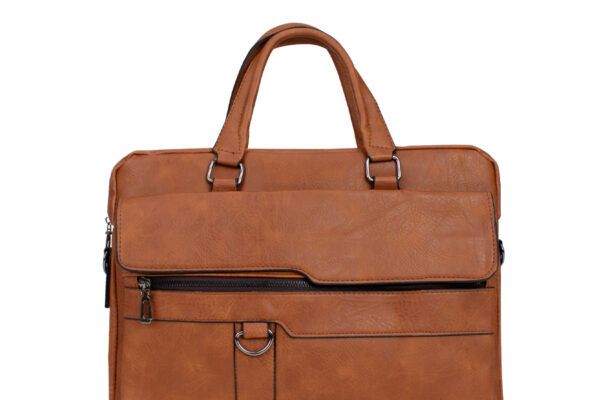 MALETÍN EJECUTIVO PORTA-NOTEBOOK DE ECO-CUERO «BRONSON» 6.5L - D23